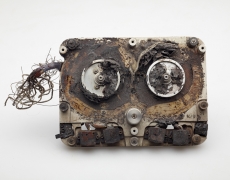 Jeffrey Milstein<br /> <em>Remains of Burnt Magnetic Tape Module from a FDR</em><br /> Archival pigment prints<br /> 16.5 x 22" and 22 x 29.5" &nbsp; &nbsp;Shared edition of 10<br /> 22.5 x 30" and 35 x 47" &nbsp; &nbsp;Shared edition of 5<br /> 36 x 48" &nbsp; &nbsp;Edition of 3