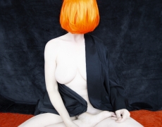 Polly Penrose, Black and Orange, Social Media Nude, 2019