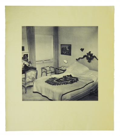 Stephen Hilger, Bedroom, 1998/2021, photogravure, 24 x 21 inches, unique