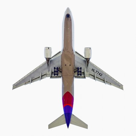 Jeffrey Milstein<br /> <em>Asiana Airlines Boeing 777 - 200,&nbsp;</em>2005<br /> Archival pigment prints<br /> 20 x 20" &nbsp; &nbsp;Edition of 15<br /> 34 x 34" &nbsp; &nbsp;Edition of 10<br /> Some Aircraft images can be up to 40 x 40”