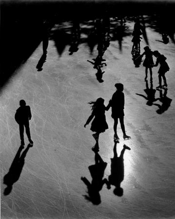 Benn Mitchell, Ice skaters Rock Center NYC, 1950