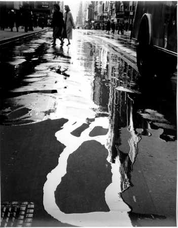 Benn Mitchell,Two Women Crossing Wet Street, 1952