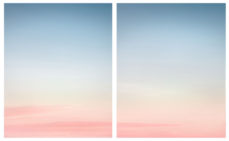 Eric Cahan<br /> <em>6:36pm, Zuma Beach, CA, Diptych</em>, 2013<br /> Chromogenic print<br /> Signed, titled, dated and numbered on<br /> Artist label affixed to verso<br /> 30 x 25” &nbsp; &nbsp;Edition of 5<br />