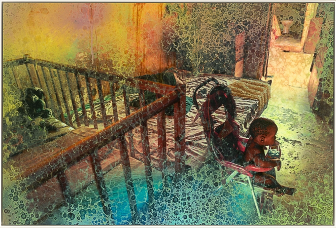 Eric Cahan<br /> <em>Grandma’s House</em>, 2016<br /> Pigment print, oil paint and varnish<br /> 20 x 30" &nbsp;(unique)<br /> <br />