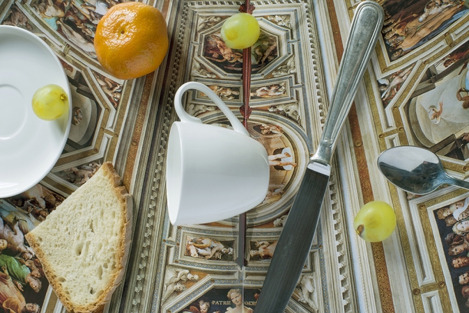 Jed Devine<br /> <em>Untitled (Ceiling Still Life)</em>, 2013<br /> Archival pigment ink prints<br /> 24 x 34" &nbsp; &nbsp;Edition of 5