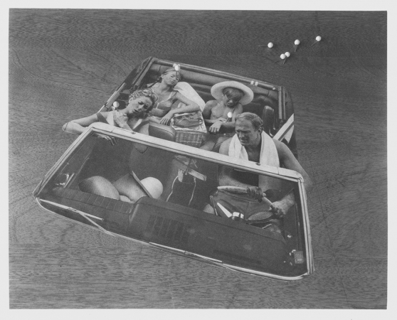 Jed Devine<br /> <em>Untitled (Family Outing)</em><br /> Platinum-palladium print on Japanese rice paper<br /> 8 x 10"