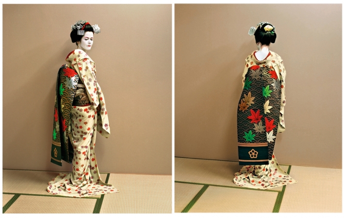 Jacqueline Hassink<br /> <em>The maiko as an artist, the artist as a maiko,&nbsp;Kyoto, Japan,&nbsp;Self-portraits,&nbsp;11 June 2004</em><br /> Chromogenic prints<br /> 14 x 11" (each panel) &nbsp; &nbsp;Edition of 25<br /> <br />