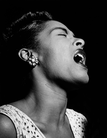 William Gottlieb<br /> <em>Billie Holiday (ca. 1940)</em><br /> gelatin silver print<br /> 11 x 14"<br /> Signed and titled
