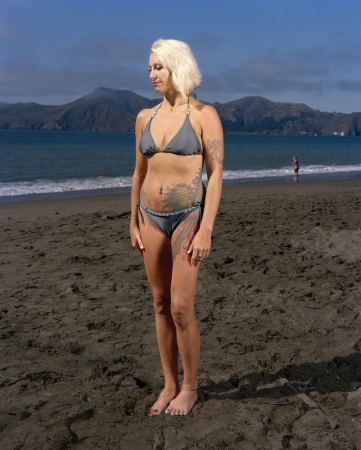 Doug Hall<br /> <em>Woman on the Beach, San Francisco, </em>2010<br /> Digital C-Prints<br /> 32.5 x 26" &nbsp; &nbsp;Edition of 6