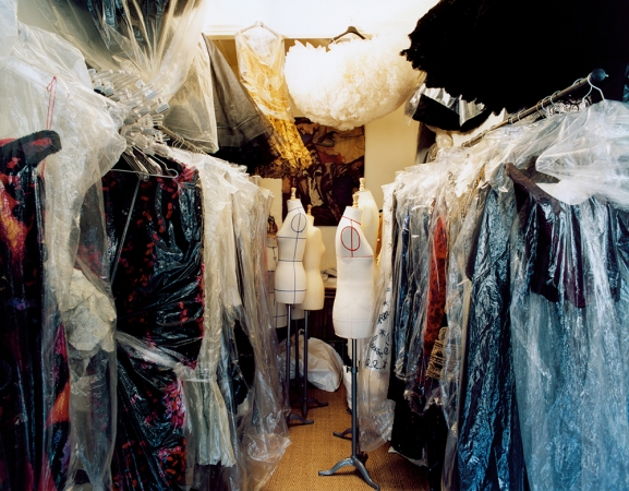 Jacqueline Hassink<br /> <em>Franck Sorbier Haute Couture Fitting Rooms, Paris (March 14, 2007)</em><br /> Chromogenic prints<br /> 20 x 23.5" &nbsp; &nbsp;Edition of 7<br /> 50 x 63" &nbsp; &nbsp;Edition of 7