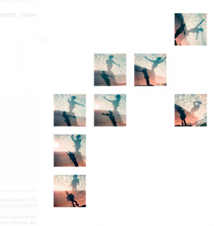 Karine Laval<br /> <em>Echo series grid, </em>2012<br /> Archival Pigment Print<br /> 10 x 10"inches (grid of 8 photographs) &nbsp; &nbsp;Edition of 7