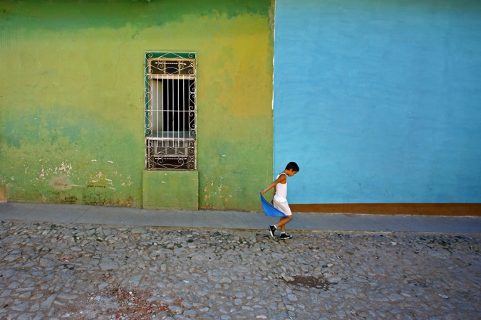 Jeffrey Milstein<br /> <em>Boy With Blue Scarf, Trinidad, Cuba, </em>2004<br /> Archival pigment prints<br /> 16 x 24" &nbsp; &nbsp;Edition of 15<br /> 22 x 33" &nbsp; &nbsp;Edition of 5