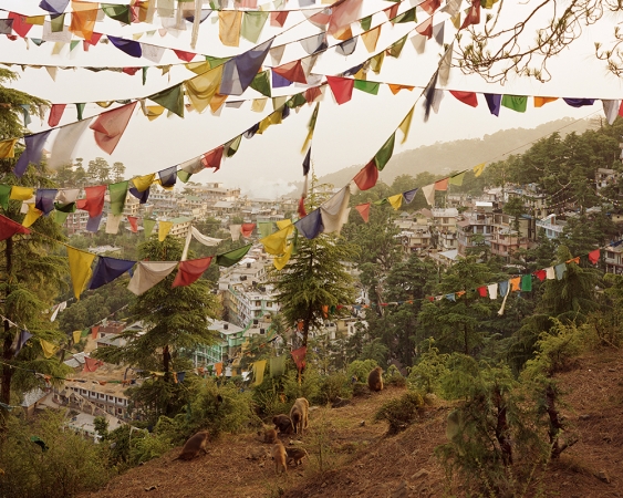 Simon Norfolk<br /> <em>Tibetan refugees living in the McLeod Ganj district of Dharamsala, India, </em>2003<br /> 40 x 50"<br /> Digital chromogenic print<br /> Signed, titled, dated and numbered on artist<br /> certificate of authenticity<br /> Edition of 10