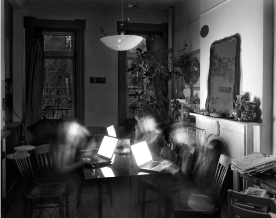 Matthew Pillsbury<br /> <em>Penelope Umbrco (with her daughters), Monday, Febuary 3, 2003, 7-7:30pm</em><br /> Archival pigment ink prints<br /> 13 x 19"&nbsp;&nbsp;&nbsp; Edition of 20<br /> 30 x 40"&nbsp;&nbsp;&nbsp; Edition of 10<br /> 50 x 60"&nbsp;&nbsp;&nbsp; Edition of 3