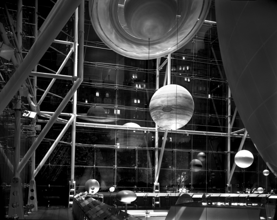 Matthew Pillsbury<br /> <em>Time Frame: Planets in the City Sky, Museum of Natural History, NYC, </em>2004<br /> Archival pigment ink prints<br /> 13 x 19"&nbsp;&nbsp;&nbsp; Edition of 20<br /> 30 x 40"&nbsp;&nbsp;&nbsp; Edition of 10<br /> 50 x 60" &nbsp;&nbsp; Edition of 3