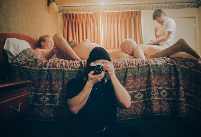 Sam Waxman, Self Portriat at a Motel Orgy, 2021