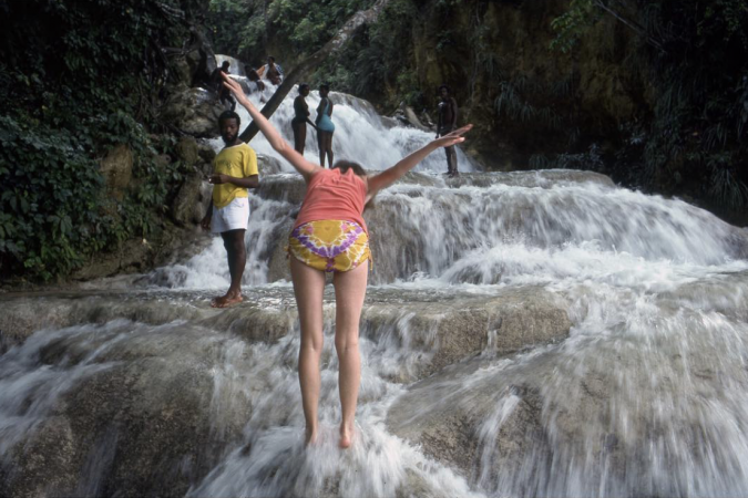 The Family Acid, Mom at Dunn's River Falls, Ocho Rios, Jamaica, June 20, 1976