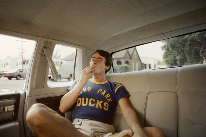 Roger Steffens and The Family Acid<br /> <i>Driving in High Style, August,&nbsp;</i>1977<br /> Archival pigment print<br /> 20 x 24" &nbsp; &nbsp; Edition of 8