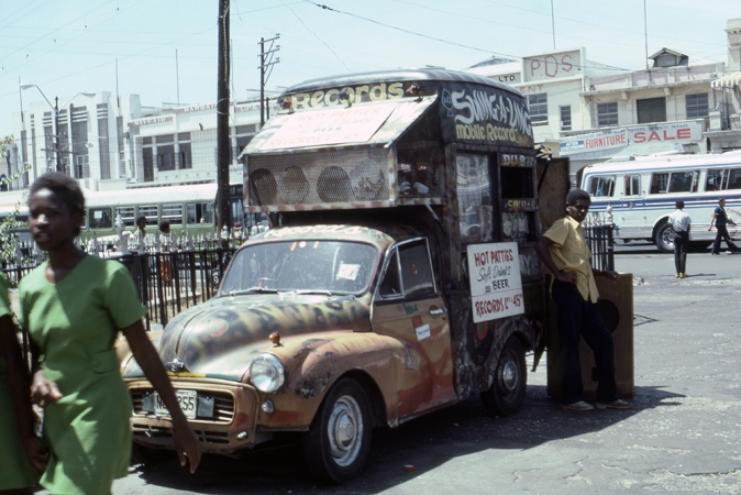 The Family Acid<br /> <em>Swing-a-Ling Mobile Record Shack, Jamaica, June 1976</em><br /> Archival pigment ink prints<br /> 20 x 24" &nbsp; &nbsp;Edition of 8