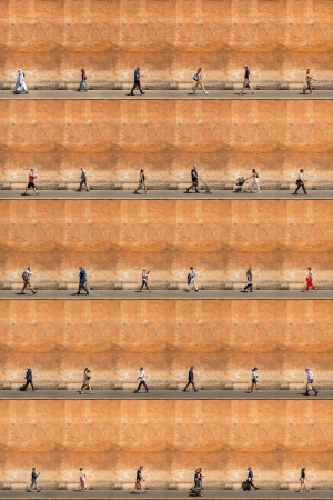 Time lapse. Corso del Rinascimento, Rome
