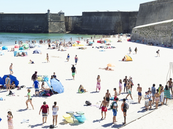 Massimo Vitali<br /> <em>Praia da Torres Fortress Europe&nbsp;</em>(#D0011), 2016<br /> Digital C print with Diasec mount<br /> 71 x 92" &nbsp; &nbsp;Edition of 6