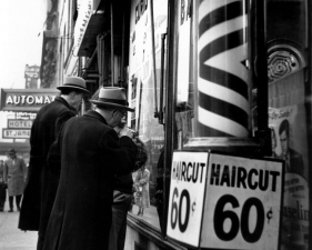 Benn Mitchell, Haircut 60 cents, 1951