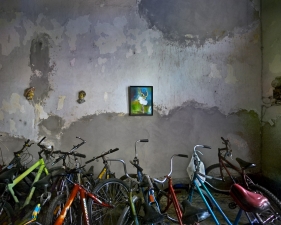 Jeffrey Milstein<br /> <em>Bicycle Shop, Cinefuegos, Cuba, </em>2004<br /> Archival pigment prints<br /> 16 x 24" &nbsp; &nbsp;Edition of 15<br /> 22 x 33" &nbsp; &nbsp;Edition of 5