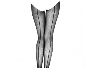 Fernand Fonssagrives<br /> <em>Stretching Mesh, Hanes Hosiery Account, 1958</em><br /> gelatin silver print<br /> signed and titled on verso