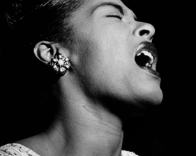 William Gottlieb<br /> <em>Billie Holiday (ca. 1940)</em><br /> gelatin silver print<br /> 11 x 14"<br /> Signed and titled