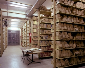 Manuscript Vault, State Archive at EUR II, 1996/2017 Edition of 6 Archival pigment print 29 1/2 x 37 in. (74.9 x 94 cm)