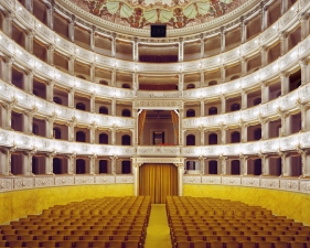 Doug Hall<br /> <em>Teatro Comunale Verdi, Pisa 1</em>, 2002<br /> Archival pigment print<br /> 63 x 49" &nbsp; &nbsp;Edition of 6