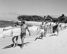 LeRoy Grannis Duke Classic Finalists, Sunset Beach, 1968 Gelatin silver print 16 x 20"    Edition of 25 plus 3 APs 30 x 40"    Edition of 15 plus 2 APs 48 x 72"    Edition of 5 plus 2 APs