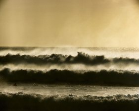 LeRoy Grannis<br /> <em>Big Surf Storm at Ehukai Beach, </em>1969<br /> Chromogenic print<br /> 36 x 36"<br /> Edition of 18