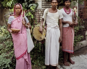 Laura McPhee<br /> <span style="font-size:12px;"><em><span style="font-family: arial, sans-serif;">Devotees of Shiva, Jodhpur Park, Kolkata, 1998</span></em></span><br /> Archival Pigment Ink Prints<br /> 20 x 24" Edition of 5 <br />Additional sizes available, please contact gallery for more information