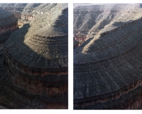 Laura McPhee<br /> <em>Goose Necks on the San Juan River, Utah, </em>2010<br /> Diptych, 30 x 40" per panel<br /> Archival pigment ink print<br /> Signed, titled, dated and numbered on verso<br /> Edition of 5<br />