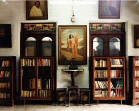 Laura McPhee<br /> <em>Library, Miss Pal's House, North Calcutta, India, 2001</em><br /> Archival Pigment Ink Prints<br /> 30 x 40" &nbsp; &nbsp;Edition of 5<br /> 40 x 50" &nbsp; &nbsp;Edition of 5<br /> 50 x 60" &nbsp; &nbsp;Edition of 5