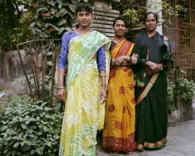Laura McPhee<br /> <span style="font-size:12px;"><em><span style="font-family: arial, sans-serif;">Miss Kajeel, Miss Rena, Miss Chandham, Transgender Dancing Girls, Jodhpur Park, Kolkata, 1998</span></em></span><br /> Archival Pigment Ink Prints<br /> 20 x 24" Edition of 5 <br />Additional sizes available, please contact gallery for more information