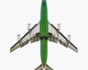 Jeffrey Milstein<br /> <em>EVA Boeing 747 - 400,&nbsp;</em>2006<br /> Archival pigment prints<br /> 20 x 20" &nbsp; &nbsp;Edition of 15<br /> 34 x 34" &nbsp; &nbsp;Edition of 10<br /> Some Aircraft images can be up to 40 x 40”