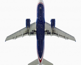 Jeffrey Milstein<br /> <em>US Airways Airbus A319,&nbsp;</em>2007<br /> Archival pigment prints<br /> 20 x 20" &nbsp; &nbsp;Edition of 15<br /> 34 x 34" &nbsp; &nbsp;Edition of 10<br /> Some Aircraft images can be up to 40 x 40”