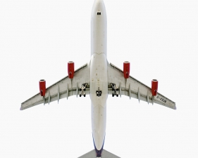Jeffrey Milstein<br /> <em>Virgin Atlantic Airways Airbus A340-300,&nbsp;</em>2006<br /> Archival pigment prints<br /> 20 x 20" &nbsp; &nbsp;Edition of 15<br /> 34 x 34" &nbsp; &nbsp;Edition of 10<br /> Some Aircraft images can be up to 40 x 40”
