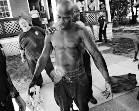 Paolo Pellegrin<br /> <em>A man who was stabbed during a fight is treated by medics. Rochester, NY. USA 2012</em><br /> Pigment ink print<br />20 x 24” &nbsp; &nbsp;Edition of 10 plus 2 APs<br /> 30 x 40” &nbsp; &nbsp;Edition of 5 plus 2 APs<br /> 48 x 70” &nbsp; &nbsp;Edition of 3 plus 2 APs