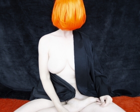 Polly Penrose, Black and Orange, Social Media Nude, 2019