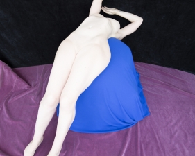 Polly Penrose, Purple and Blue, Social Media Nude, 2019