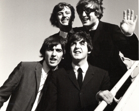 Bill Ray<br /> <em>The Beatles at JFK, 1964</em><br /> Gelatin silver print<br /> 8 x 10"<br /> 14 x 11"<br /> 16 x 20"