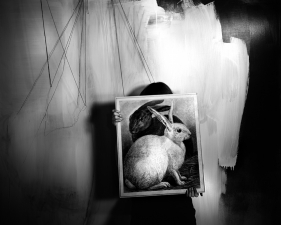 Lauren Semivan<br /> <em>Black and White Rabbits, </em>2008<br /> Archival ink prints<br /> 24 x 30" &nbsp; &nbsp;Edition of 10<br /> 40 x 50" &nbsp; &nbsp;Edition of 5