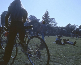 Roger Steffens and The Family Acid<br /> <i>Golden Gate Park Love In, San Francisco, February,&nbsp;</i>1974<br /> Archival pigment print<br /> 24 x 20" &nbsp; &nbsp; Edition of 8