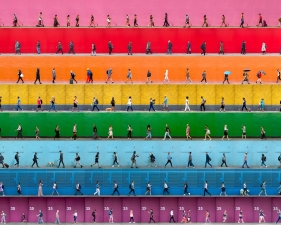 Time Lapse. Gibert Baker's Global Rainbow