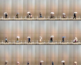 Time Lapse. Shinsaibashi, Osaka