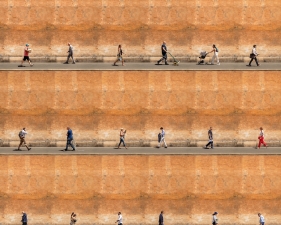 Time lapse. Corso del Rinascimento, Rome